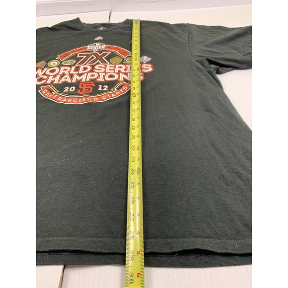 San Francisco Giants 2012 World Series Champions T Shirt 2XL Majestic Black - Picture 6 of 6